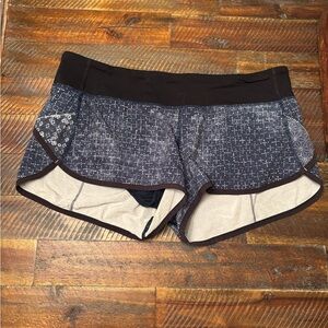 Lululemon Athletica Black and Gray Athletic Shorts